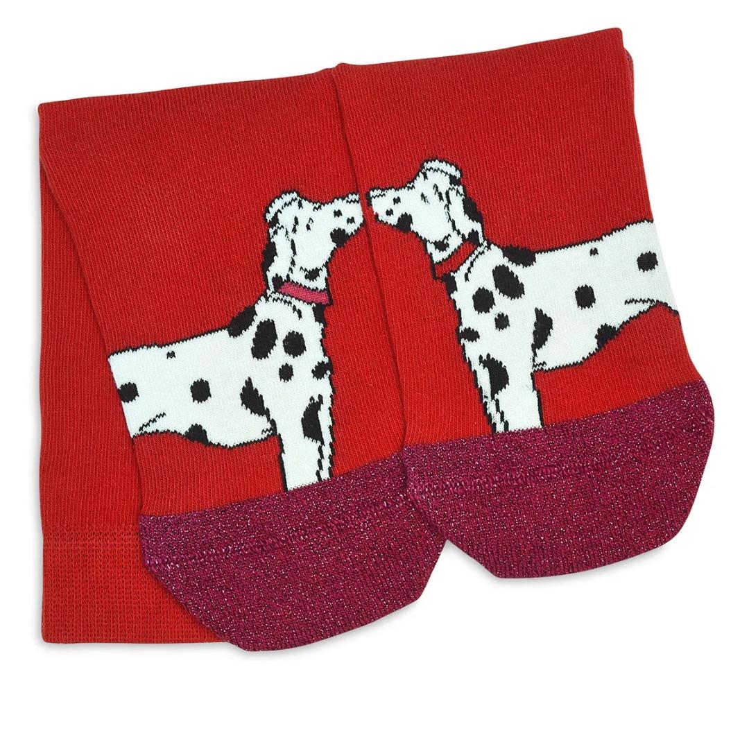 Radley Christmas Dogs 1Pk Dog Socks - Crimson