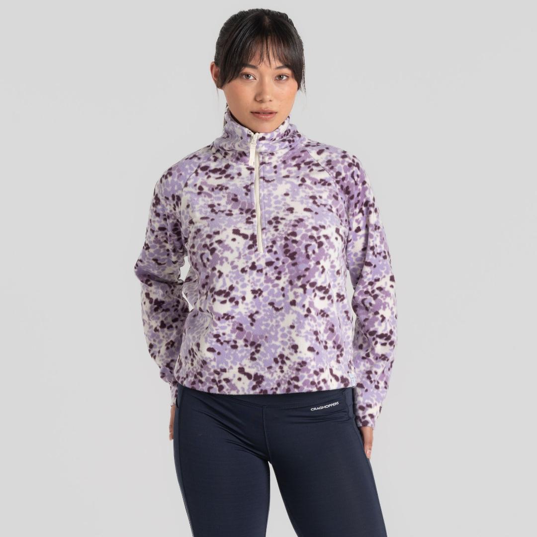 Craghoppers Women's Evie Half Zip Fleece - Verbena Print