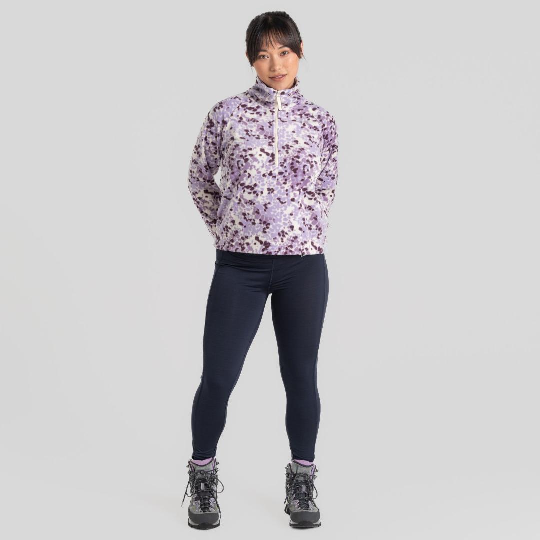 Craghoppers Women's Evie Half Zip Fleece - Verbena Print