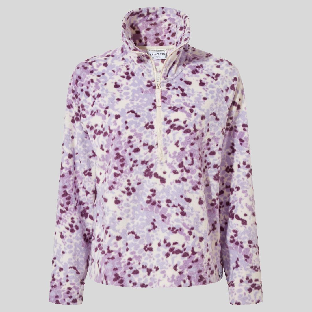 Craghoppers Women's Evie Half Zip Fleece - Verbena Print