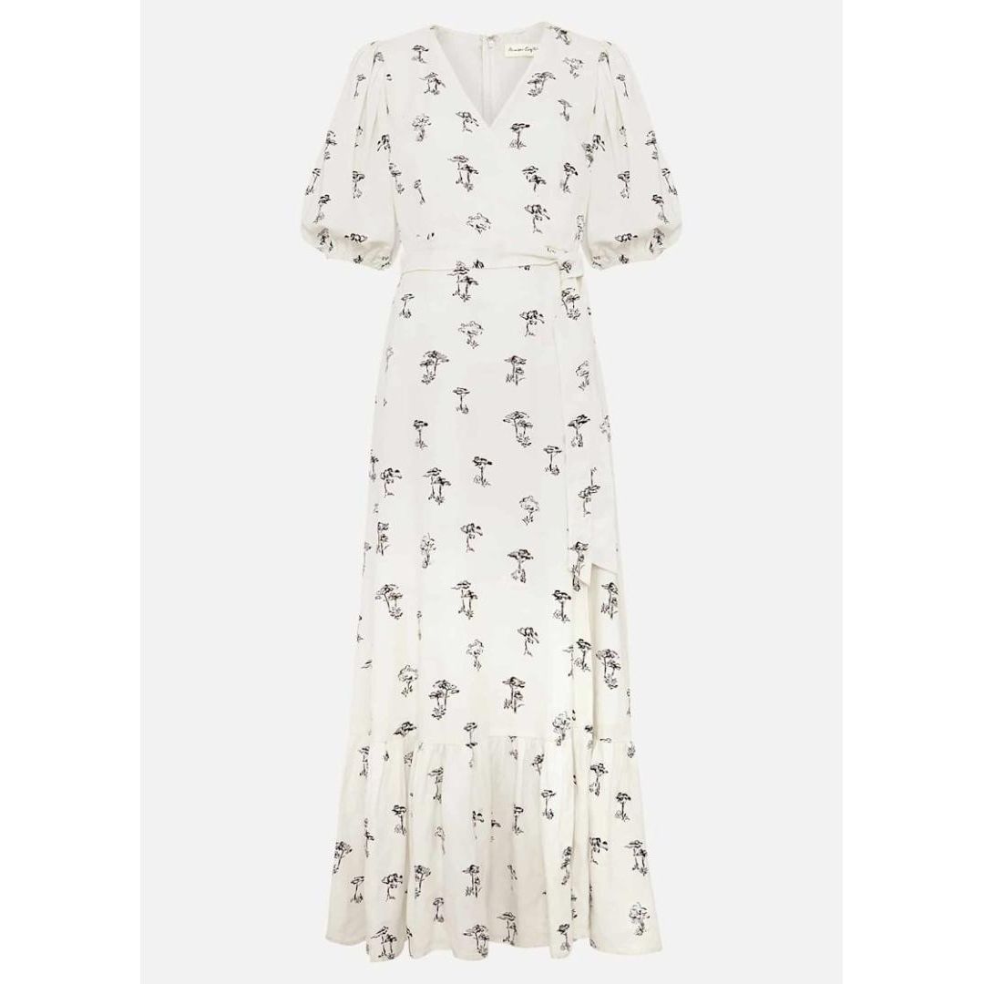 Phase Eight Nelly Wrap Midi Dress - Cream