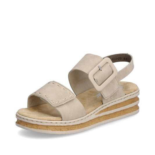 Rieker 62950-62 Regina Womens Sandals - Beige