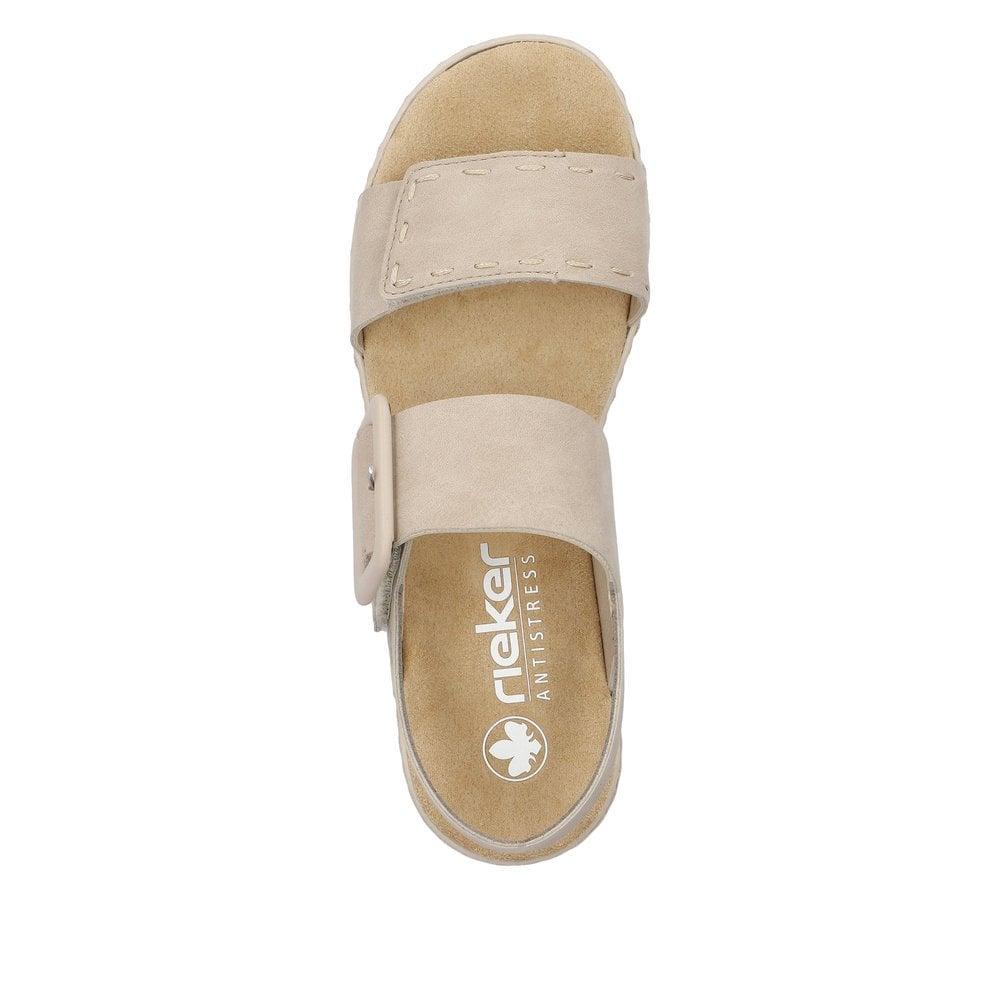 Rieker 62950-62 Regina Womens Sandals - Beige