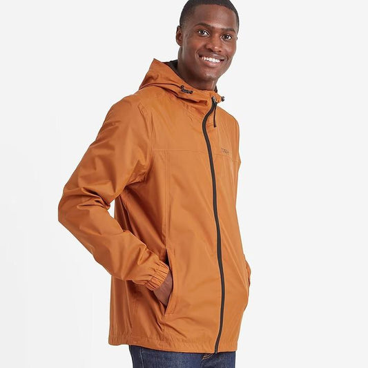 Tog 24 Craven Mens Waterproof Packaway Jacket - Dark Orange