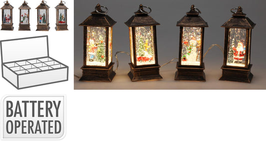 Lantern With LED Light 13cm - Available In 4 Designs