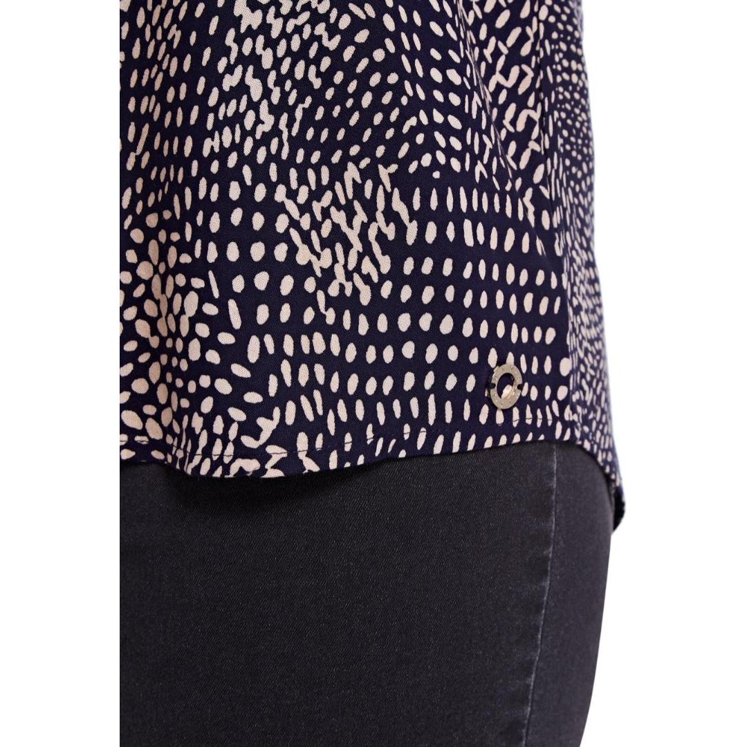 VIZ A VIZ Navy Dotted Tunic