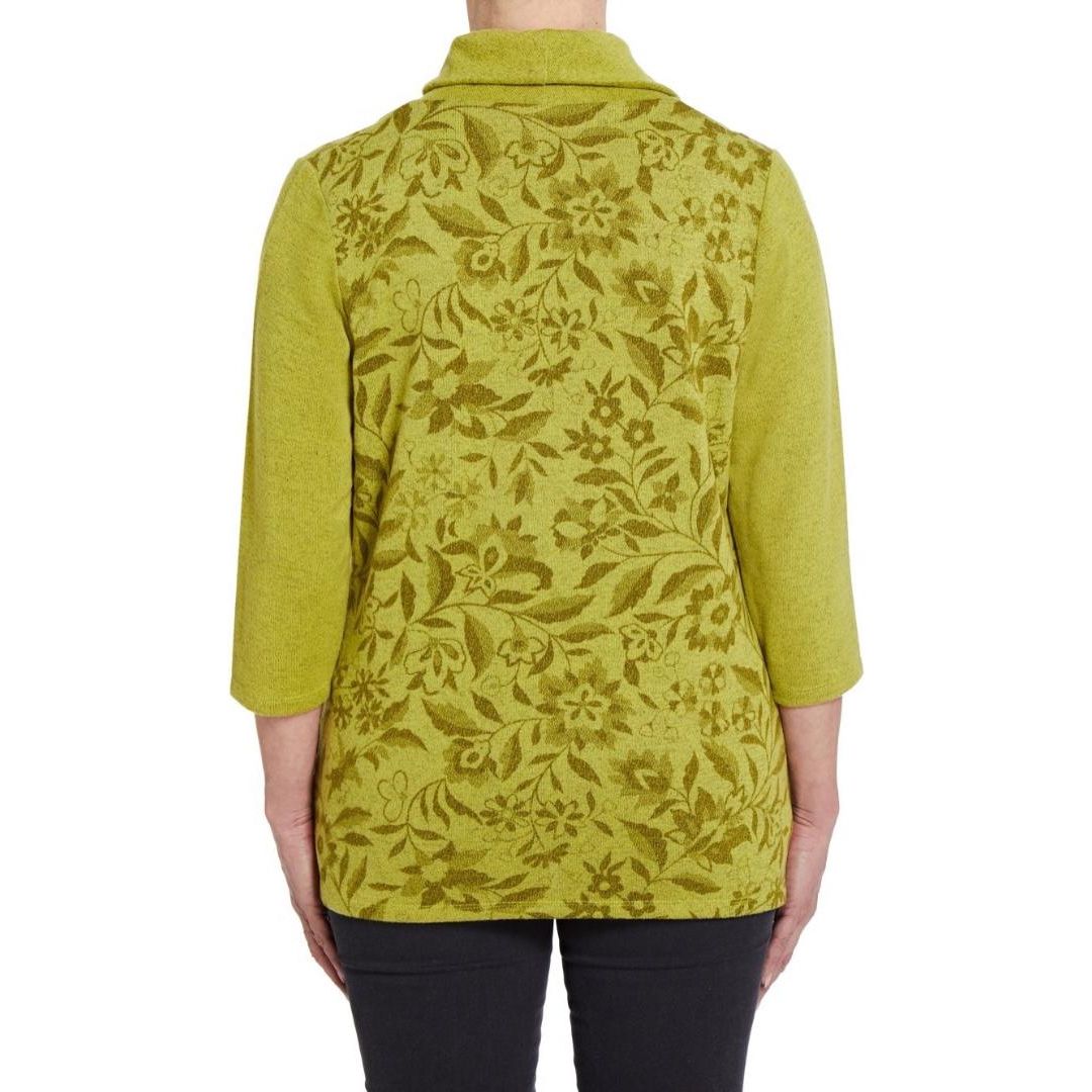 TIGI Lime Jungle Print Cowl Neck