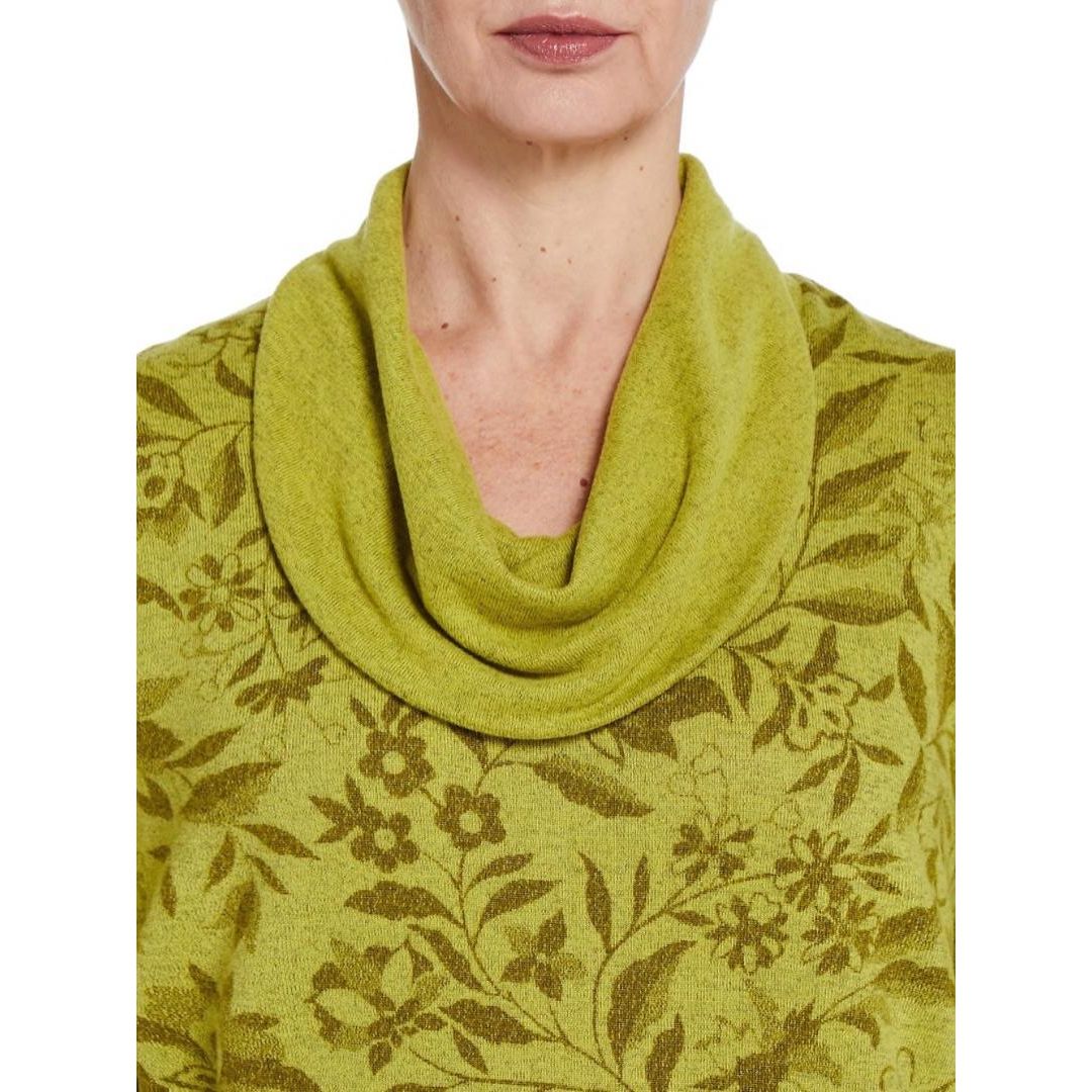 TIGI Lime Jungle Print Cowl Neck