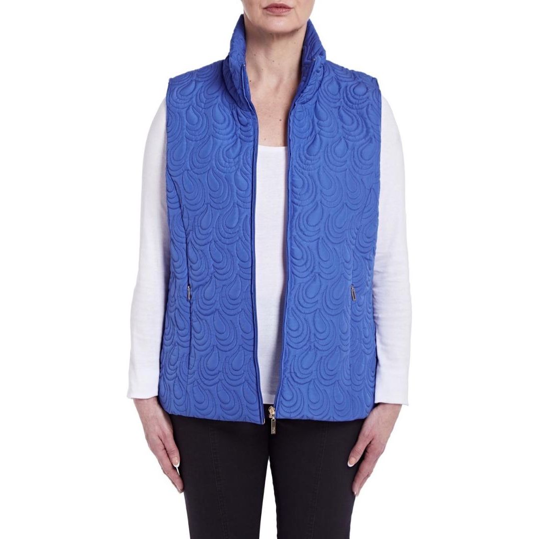 TIGI Blue Quilted Gilet