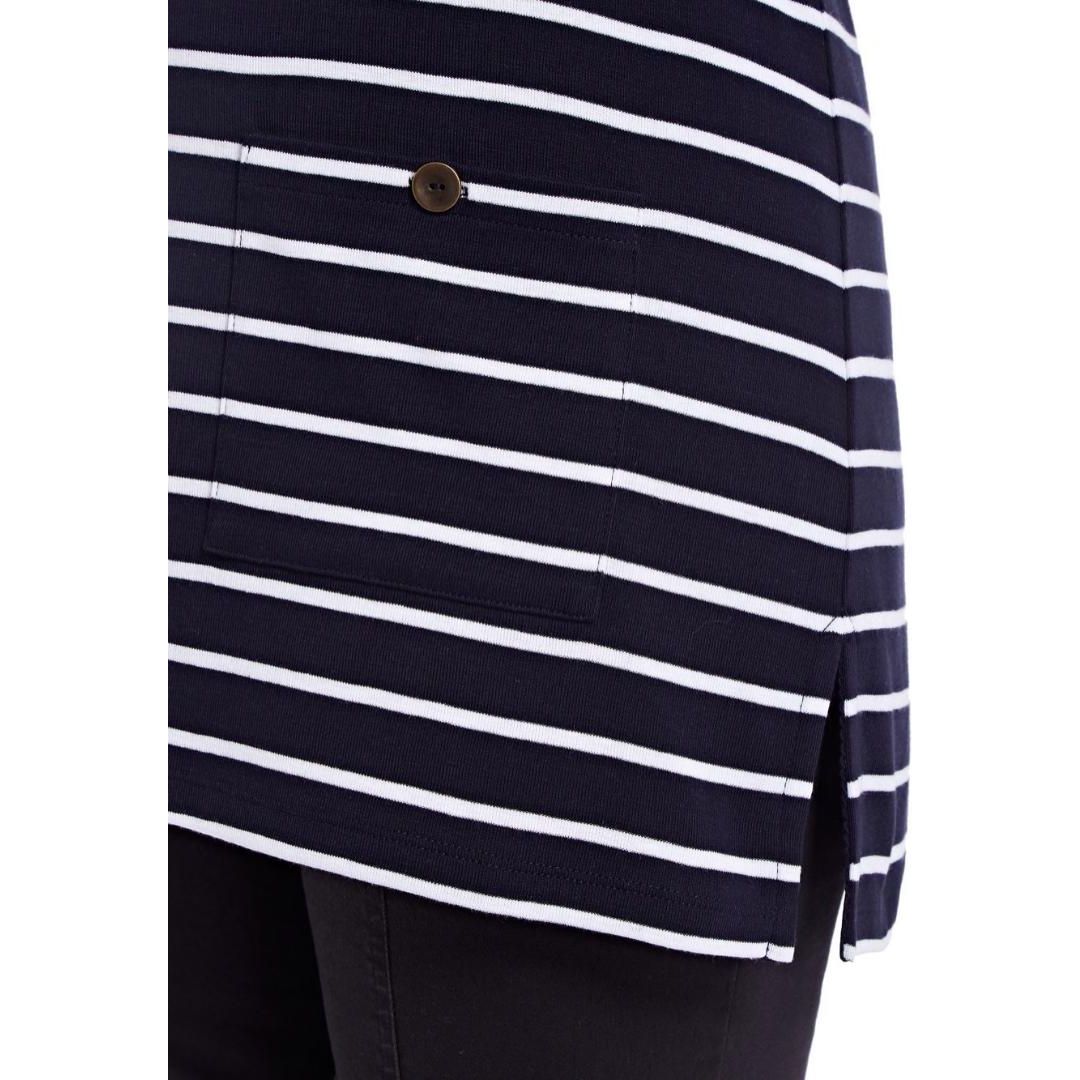 TIGI Navy Striped Tunic