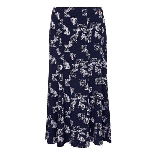 TIGI Geometric Panelled Mid-Length Skirt