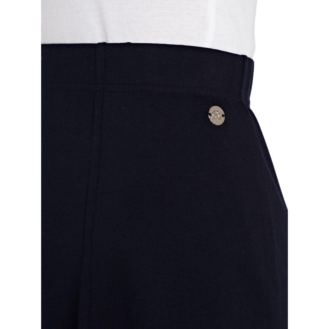 TIGI Navy Panelled Mid-Length Skirt