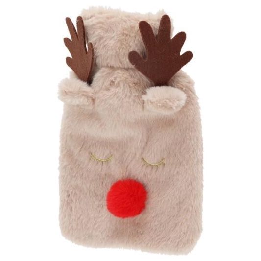 Animal Hot Water Bottle 26cm Reindeer