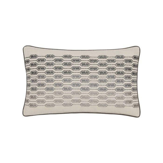 Bedeck 1951 Nura Cushion 50cm x 30cm - Charcoal