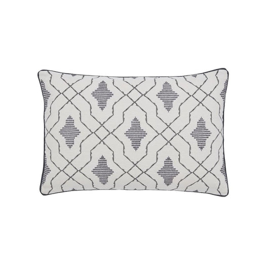 Bedeck Of Belfast Dhaka Cushion 60cm x 40cm - Charcoal