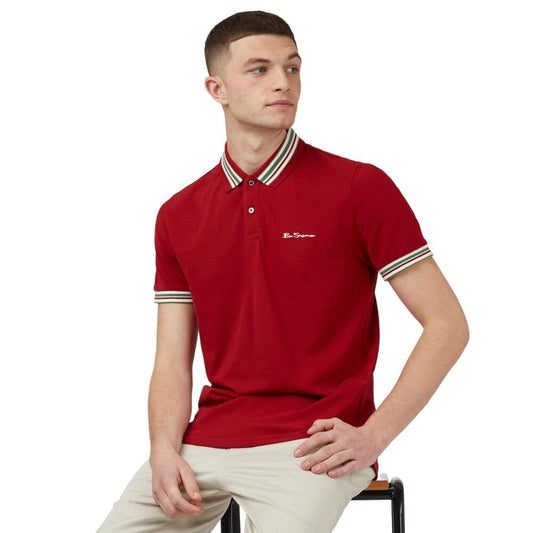 Ben Sherman House Collar Polo - Scarlet