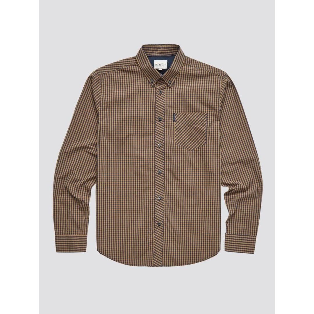 Ben Sherman Long Sleeve Shirt - Ochre