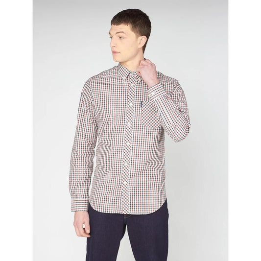 Ben Sherman Signature House Check Casual Shirt - Red