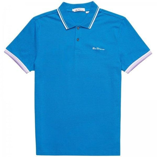 Ben Sherman Signature Tipped Polo - Blue