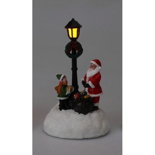 Christmas Scenery Lantern With Multi Colour LED Santa