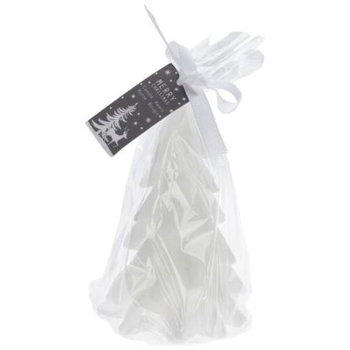 Christmas Tree Candle 12cm White