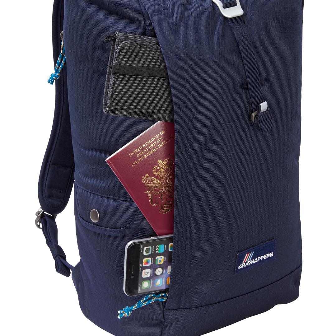 Craghoppers 20L Kiwi Classic Rolltop Backpack - Blue Navy