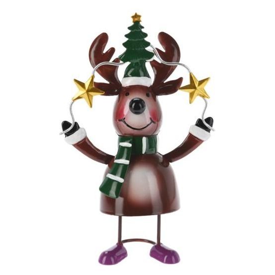 Metal Christmas Figurine 18cm Reindeer