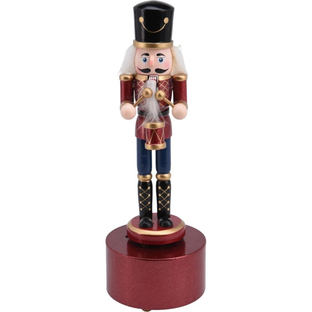 Nutcracker Music Box 22cm With Drum