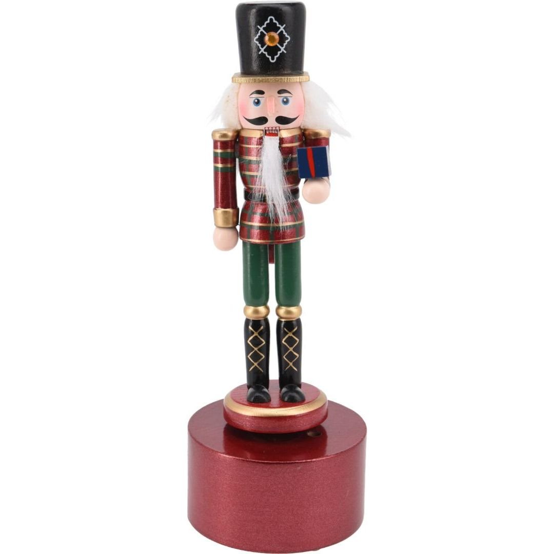 Nutcracker Music Box 22cm With Present