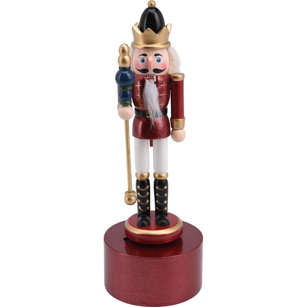 Nutcracker Music Box 22cm With Sceptre