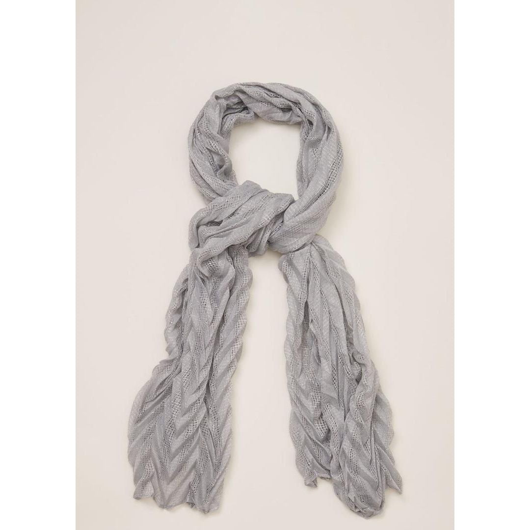 Phase Eight Britinee Pleated Scarf - Silver