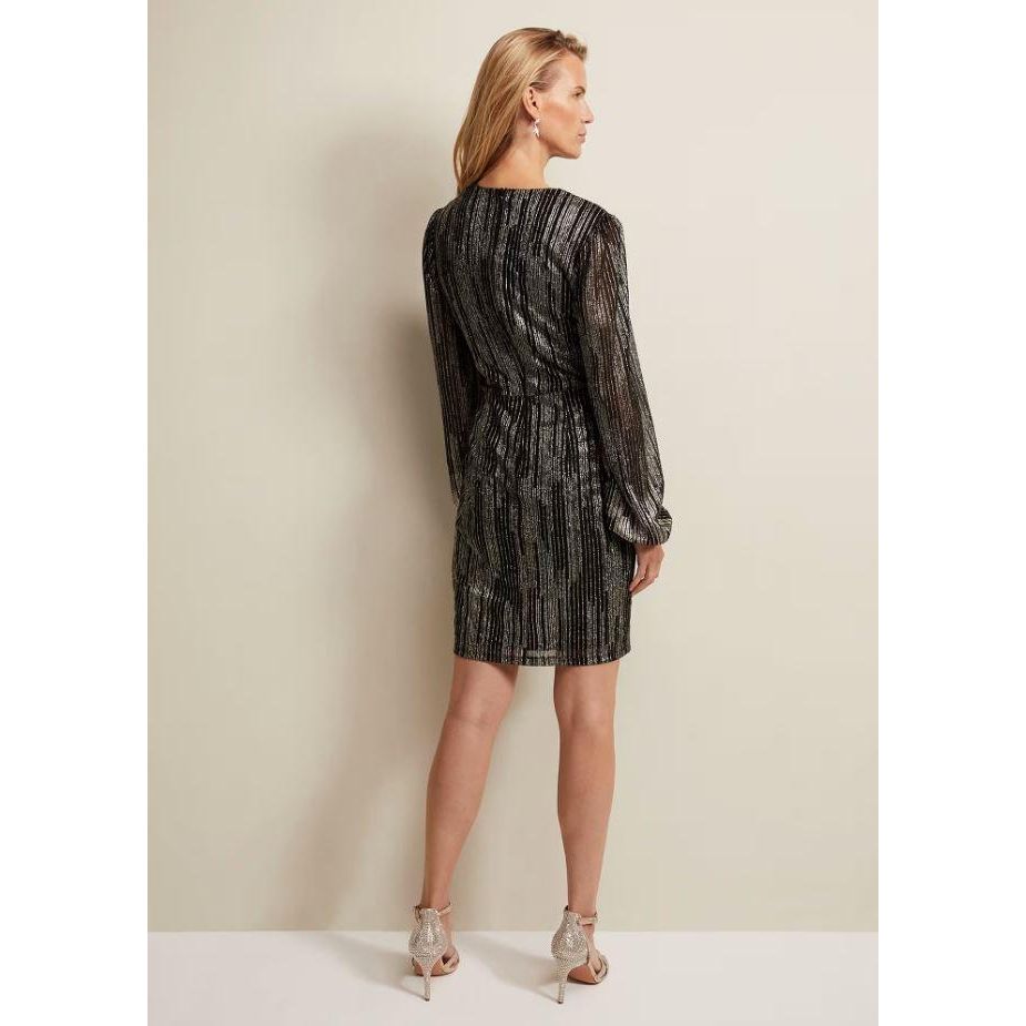 Phase Eight Laylin Sparkly Mini Dress - Bronze