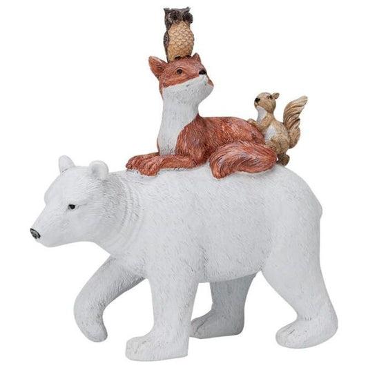 Polar Bear And Animal Friends 21cm Standing