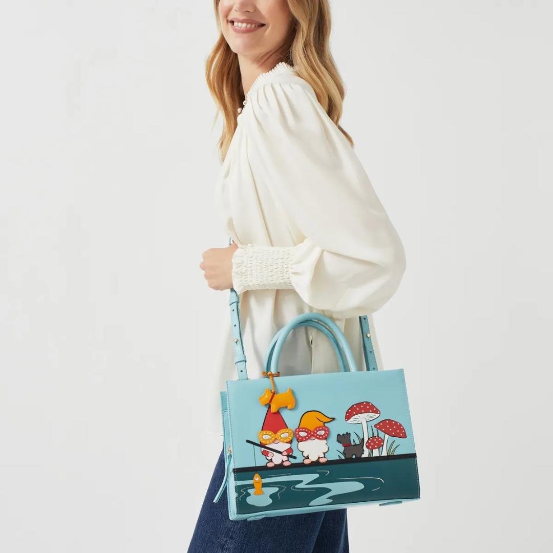 Radley Anniversary Gnomes Remastered Medium Ziptop Multiway Bag - Tower Bridge