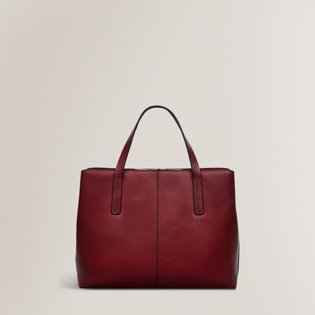 Radley Dukes Place Medium Ziptop Grab Bag - Cranberry