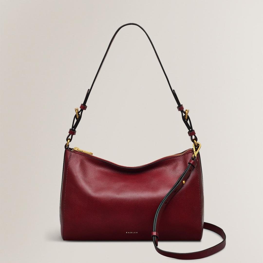 Radley Dukes Place Medium Ziptop Shoulder Bag - Cranberry