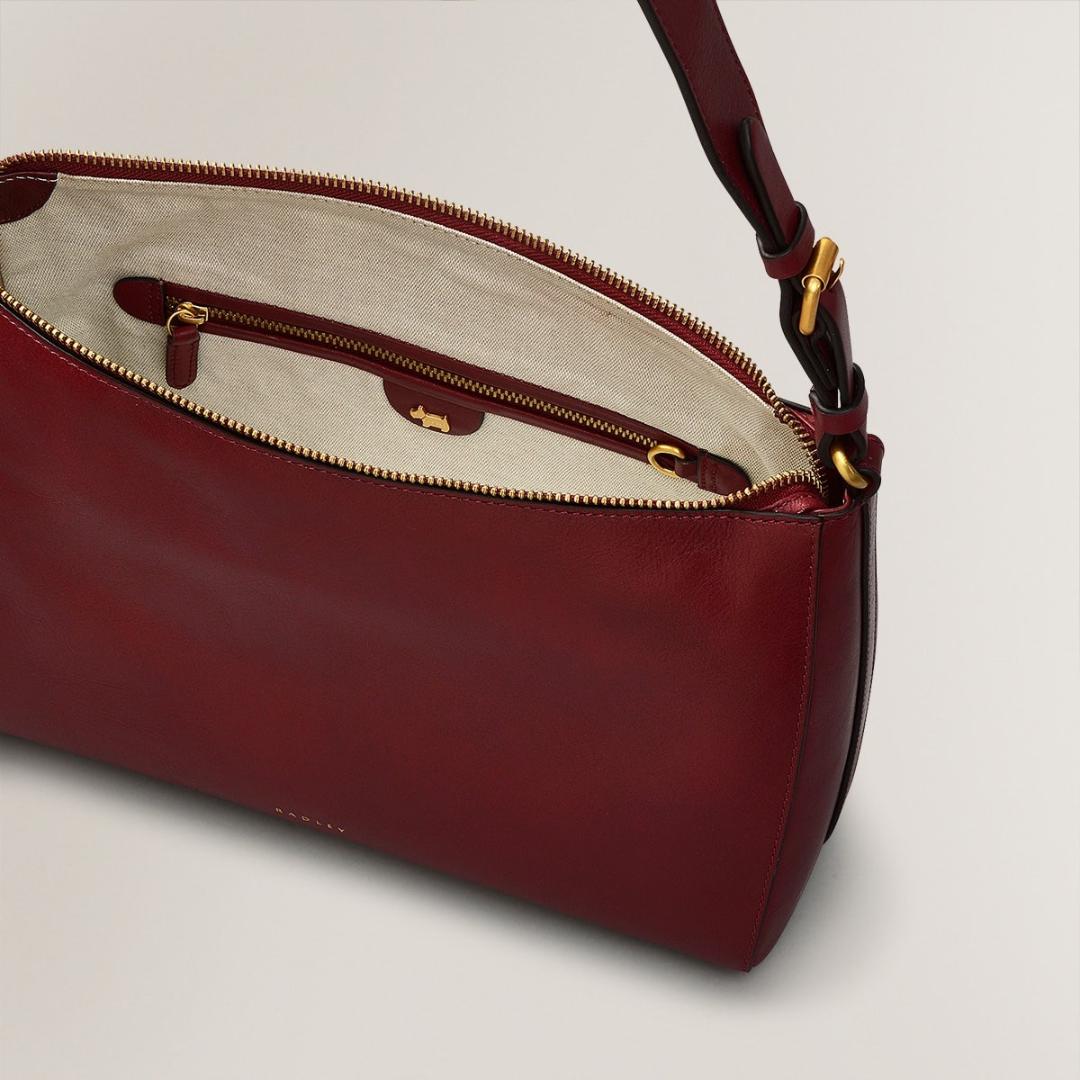 Radley Dukes Place Medium Ziptop Shoulder Bag - Cranberry