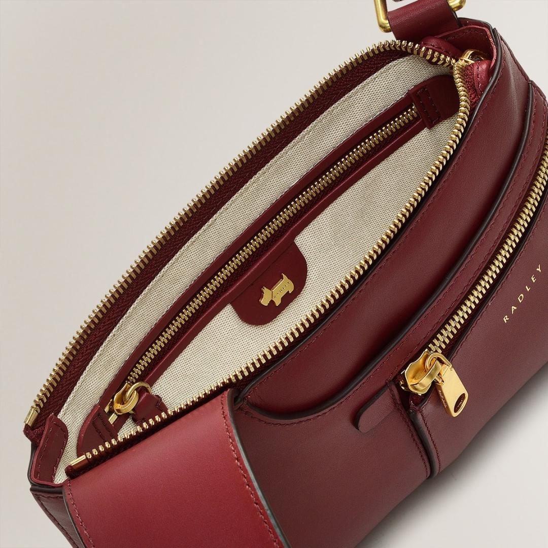 Radley Pockets Icon Mini Ziptop Crossbody Bag - Cranberry