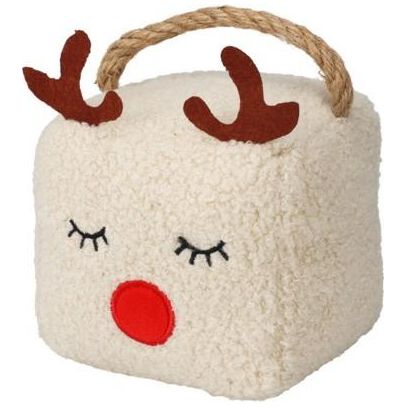 Reindeer Door Stop Cream