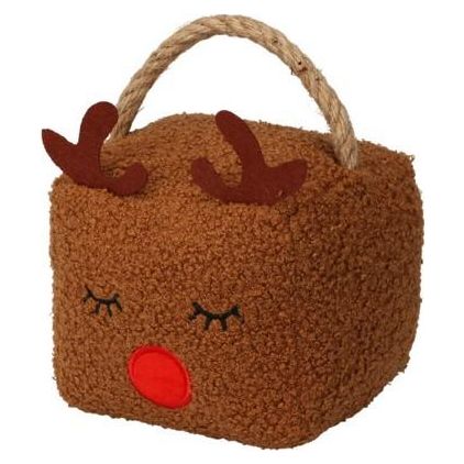 Reindeer Door Stop Dark Brown