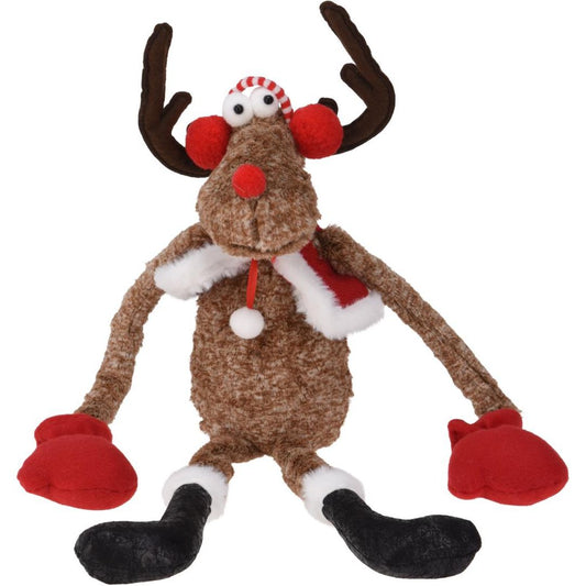 Reindeer With Hanging Leg 72cm With Ear Warmers