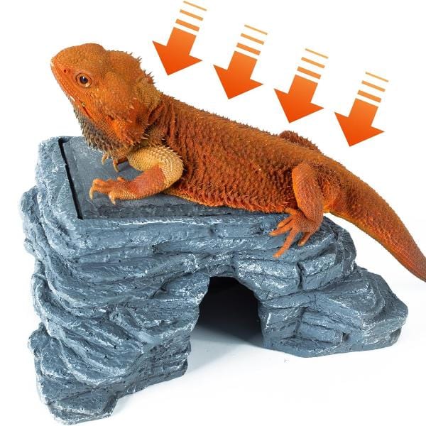 Reptizoo Corner Hide Cave with Slate Stone