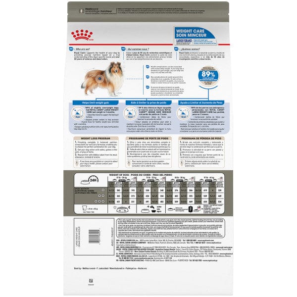 Royal Canin Large Adult Weight Care Dry Dog Food, 30lb