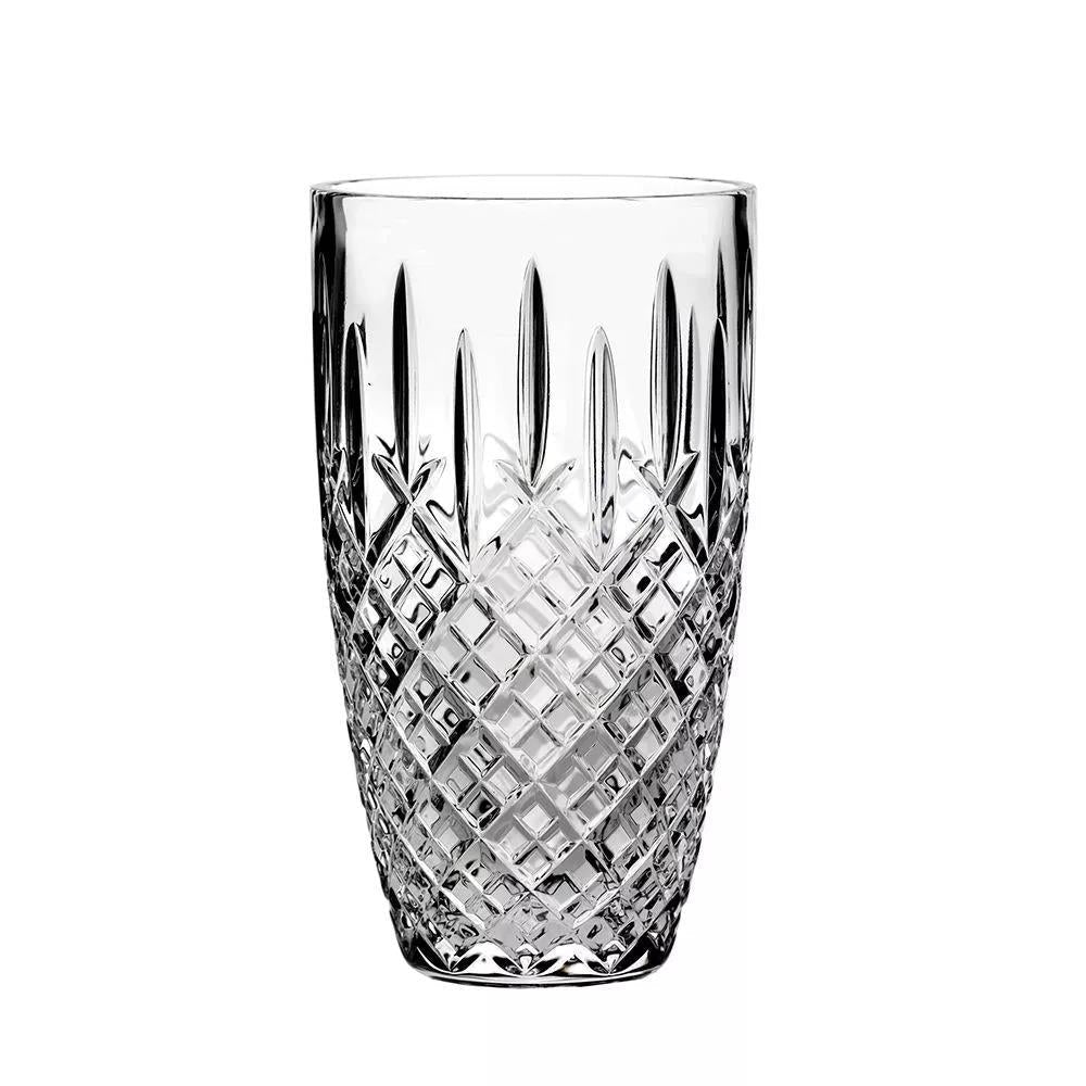 Royal Scot Crystal London Large Barrel Vase