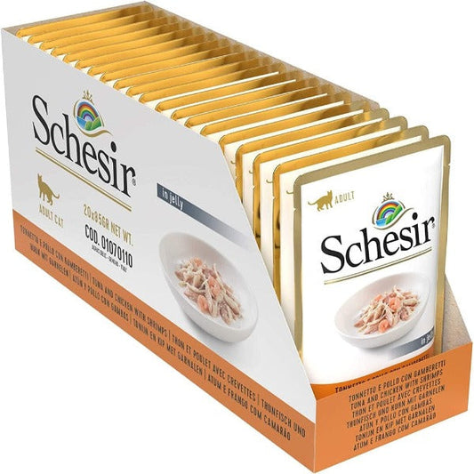 Schesir Tuna & Chicken with Shrimp Adult Wet Cat Food