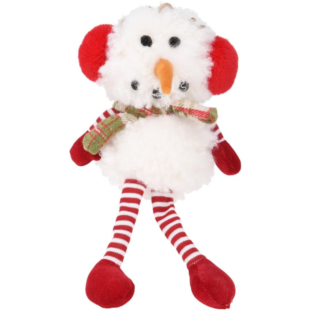 Snowman 17cm With Ear Warmers