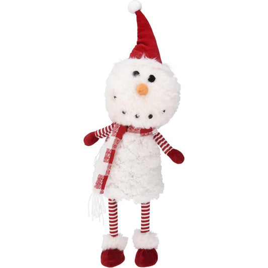 Snowman With Hat 72cm Red Hat