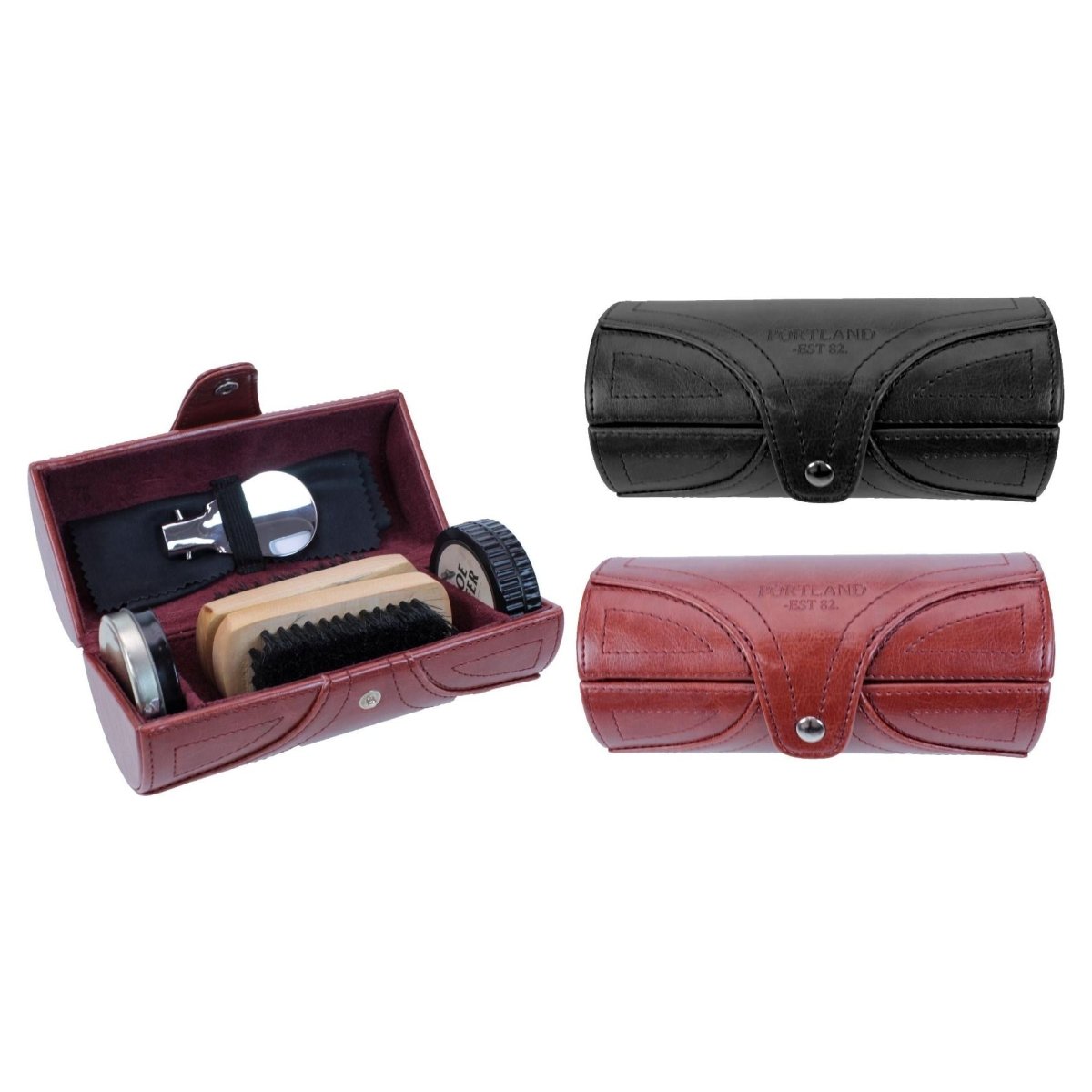 Something Special Gifts Barrel Shoe Shine Kit - Black