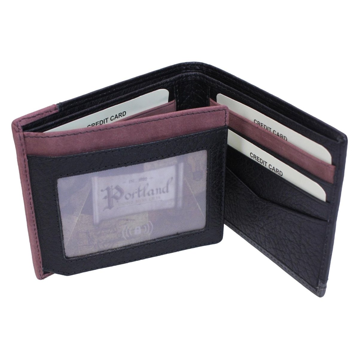 Something Special Gifts Leather Billfold Wallet - Black