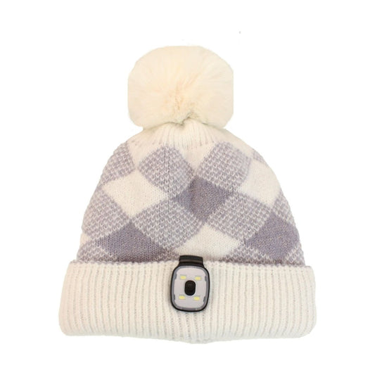 Something Special Gifts Reversible Hat With Removeable Led Torch - Lavender